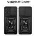Miniatyrbillede 2 af 8: SKALO Motorola Moto G73 5G Armor Hybrid Metal Ring Camera Slider - Rød
