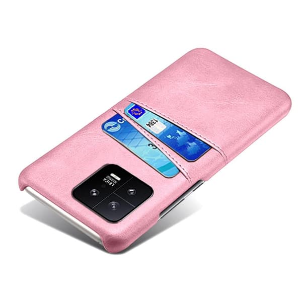 SKALO Xiaomi 13 5G PU-nahkainen Korttikotelo - Ruusukulta