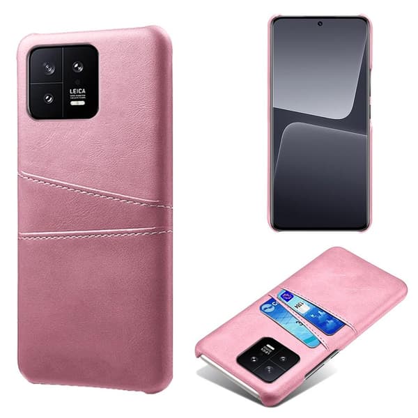 SKALO Xiaomi 13 5G PU-nahkainen Korttikotelo - Ruusukulta