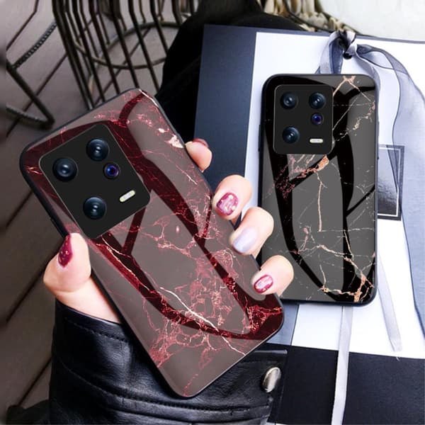 SKALO Xiaomi 13 5G Marmori karkaistu lasi TPU-suojakuori - #2