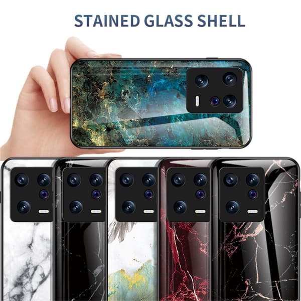 SKALO Xiaomi 13 5G Marmori karkaistu lasi TPU-suojakuori - #2