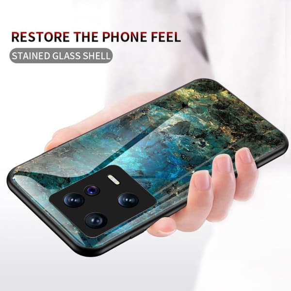 SKALO Xiaomi 13 5G Marmori karkaistu lasi TPU-suojakuori - #2