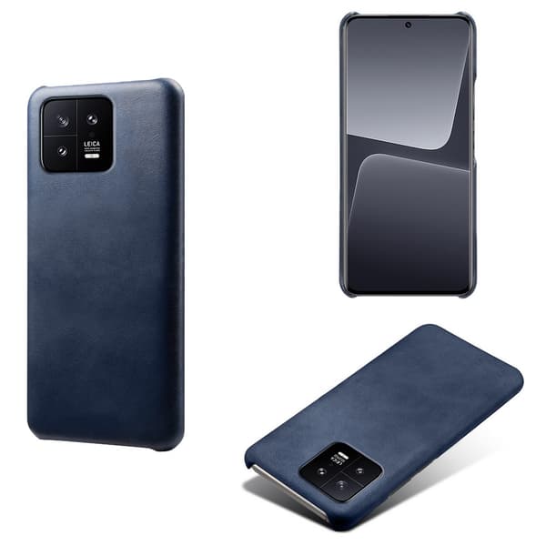 SKALO Xiaomi 13 5G PU-læder Cover - Blå
