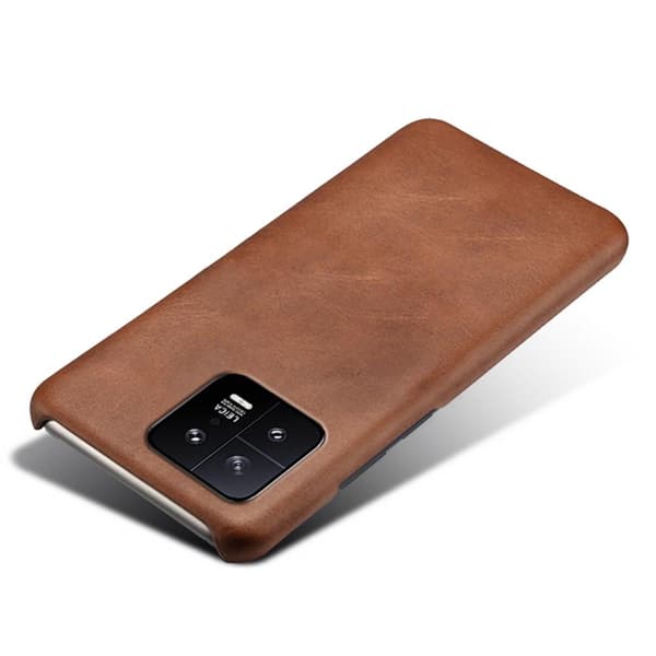 SKALO Xiaomi 13 5G PU-nahkainen Suojakuori - Ruskea