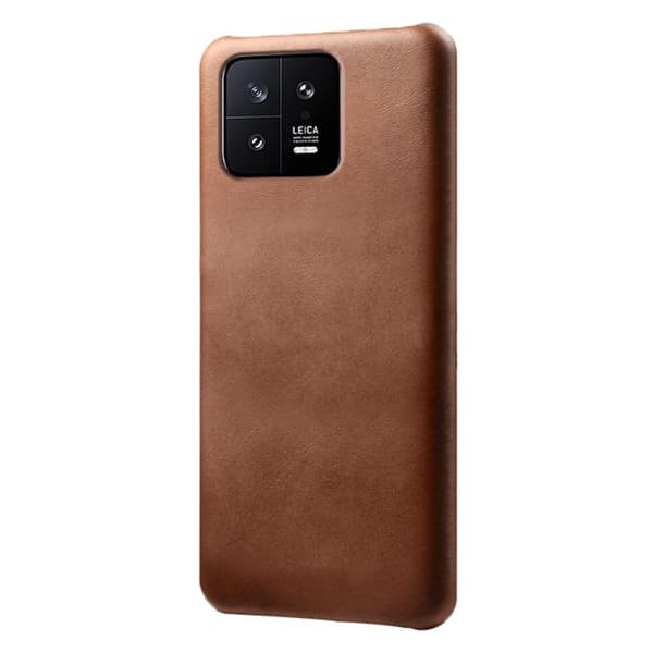 SKALO Xiaomi 13 5G PU-nahkainen Suojakuori - Ruskea