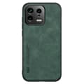 Pikkukuva 1 / 6: SKALO Xiaomi 13 5G X&E PU-nahka Suojakuori - Vihreä
