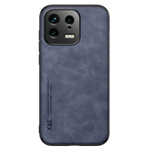 SKALO Xiaomi 13 5G X&E PU-nahka Suojakuori - Sininen
