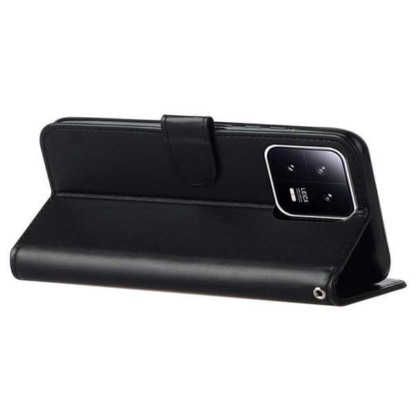 SKALO Xiaomi 13 5G Flip Cover m. pung i PU-læder - Sort