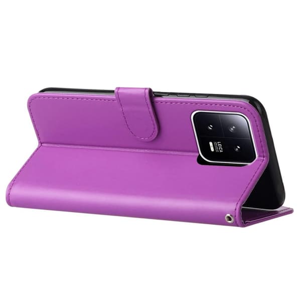 SKALO Xiaomi 13 5G Lompakkokotelo PU-nahkaa - Violetti