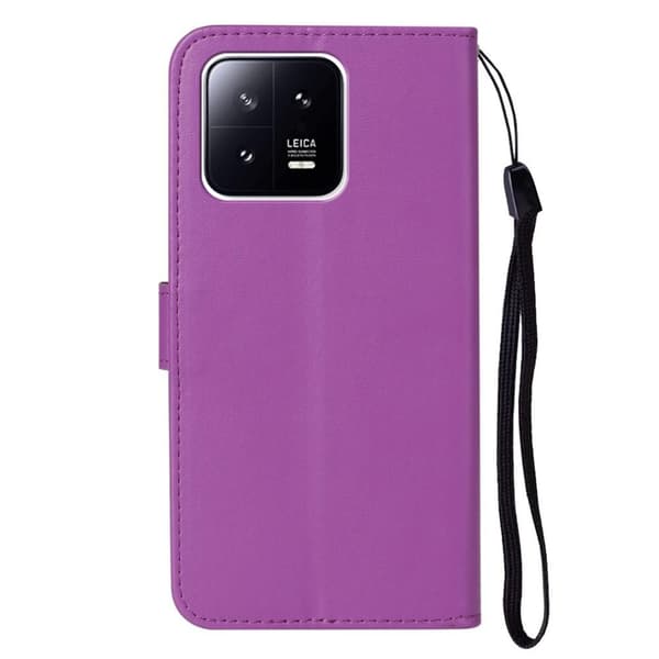 SKALO Xiaomi 13 5G Lompakkokotelo PU-nahkaa - Violetti