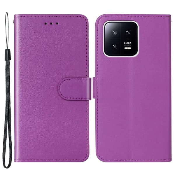 SKALO Xiaomi 13 5G Lompakkokotelo PU-nahkaa - Violetti