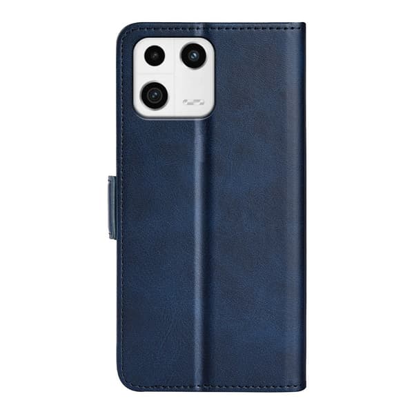 SKALO Xiaomi 13 5G Premium Wallet Flip Cover - Blå