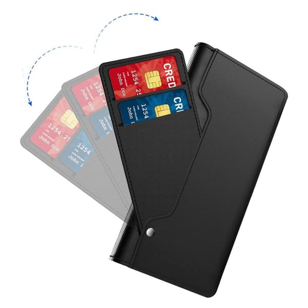SKALO Xiaomi 13 5G Kortinhaltijan peililompakko - Musta