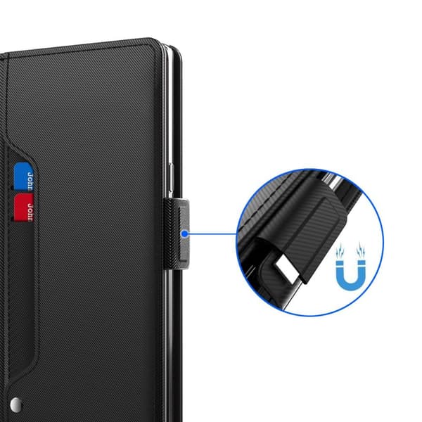 SKALO Xiaomi 13 5G Kortinhaltijan peililompakko - Musta
