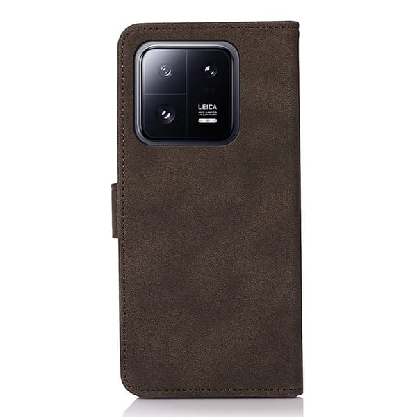 SKALO Xiaomi 13 5G KHAZNEH Plånboksfodral i PU-Läder - Brun
