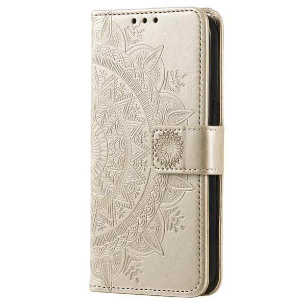 SKALO Xiaomi 13 5G Mandala Plånboksfodral - Guld