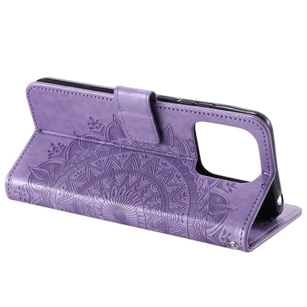 SKALO Xiaomi 13 5G Mandala lompakkokotelo - Violetti