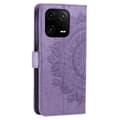 Pikkukuva 6 / 6: SKALO Xiaomi 13 5G Mandala lompakkokotelo - Violetti