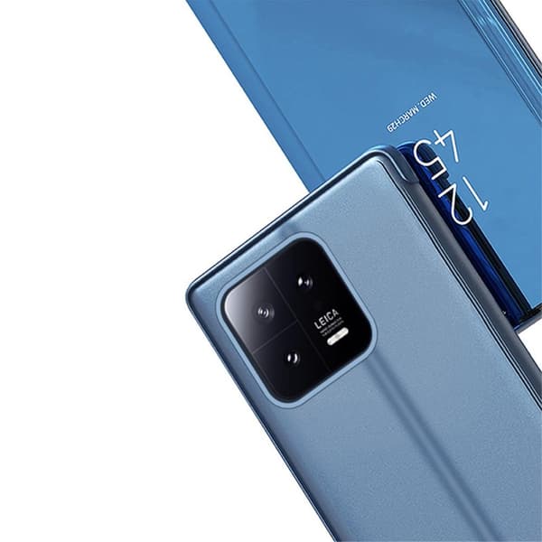 SKALO Xiaomi 13 5G Clear View Spegel fodral - Silver