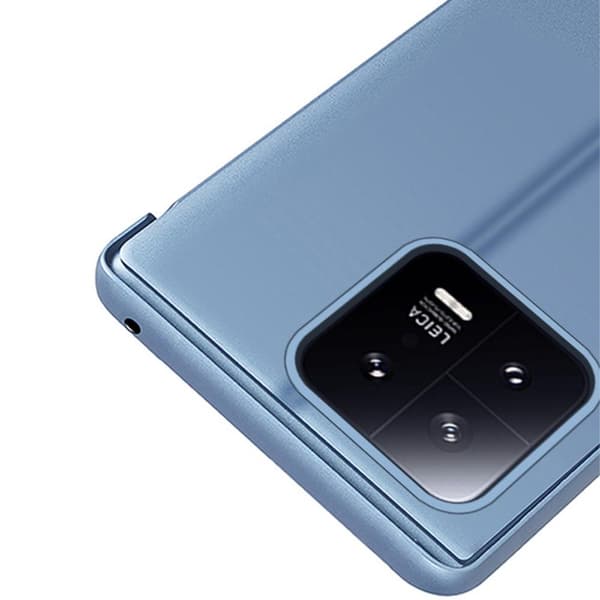 SKALO Xiaomi 13 5G Clear View Spegel fodral - Silver