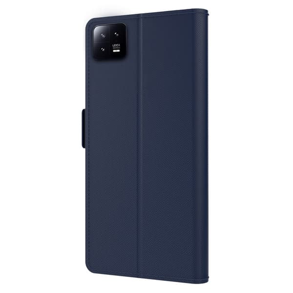 SKALO Xiaomi 13 5G Korthållare Spegel Plånbok - Blå