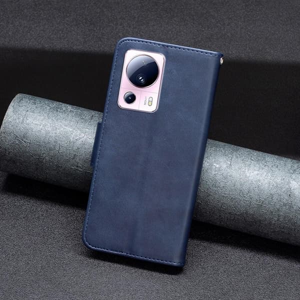 SKALO Xiaomi 13 Lite Lompakkokotelo PU-nahkaa - Sininen