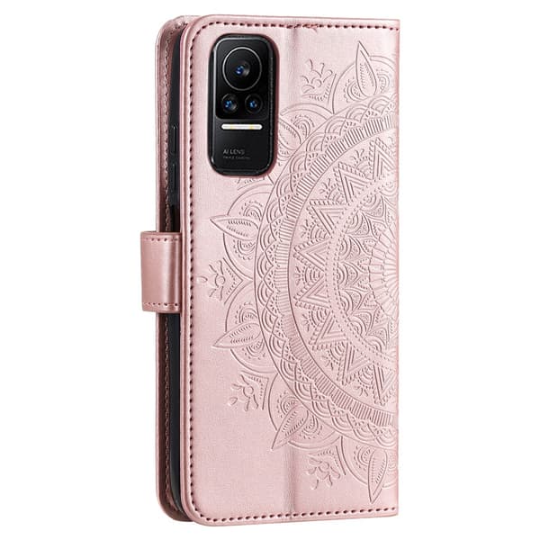 SKALO Xiaomi 13 Lite Mandala Plånboksfodral - Roséguld