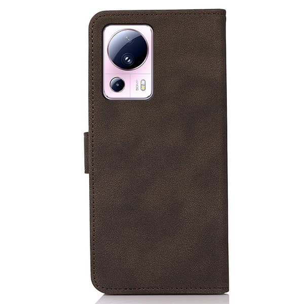 SKALO Xiaomi 13 Lite KHAZNEH Plånboksfodral i PU-Läder - Brun