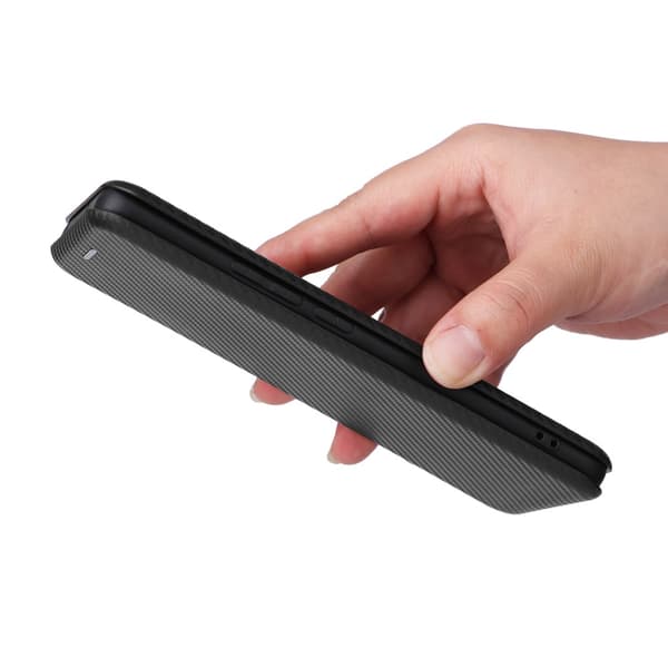 SKALO Xiaomi 13 Lite Carbon Fiber Plånboksfodral - Svart