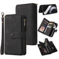 Pikkukuva 1 / 11: SKALO Xiaomi 13 Lite Big Wallet 17-lokeroa Lompakkokotelo - Musta