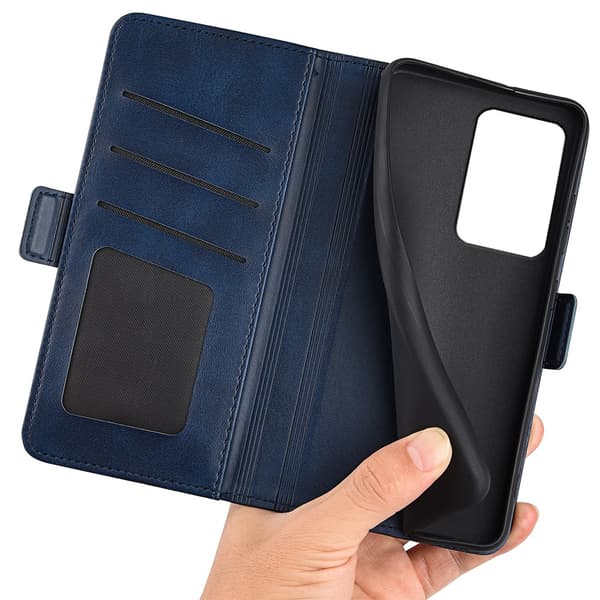 SKALO Xiaomi 13 Lite Premium Wallet Lompakkokotelo - Sininen