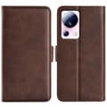 Pikkukuva 1 / 6: SKALO Xiaomi 13 Lite Premium Wallet Lompakkokotelo - Ruskea