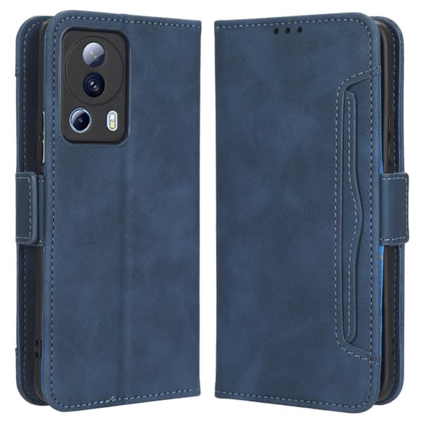 SKALO Xiaomi 13 Lite 6-lokeroa Lompakkokotelo - Sininen