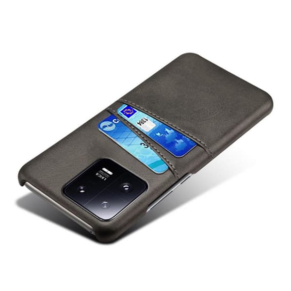 SKALO Xiaomi 13 Pro 5G PU-læder Kortholder Cover - Sort