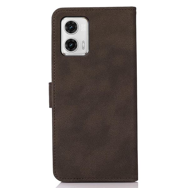 SKALO Motorola Moto G73 5G KHAZNEH Plånboksfodral i PU-Läder - Brun