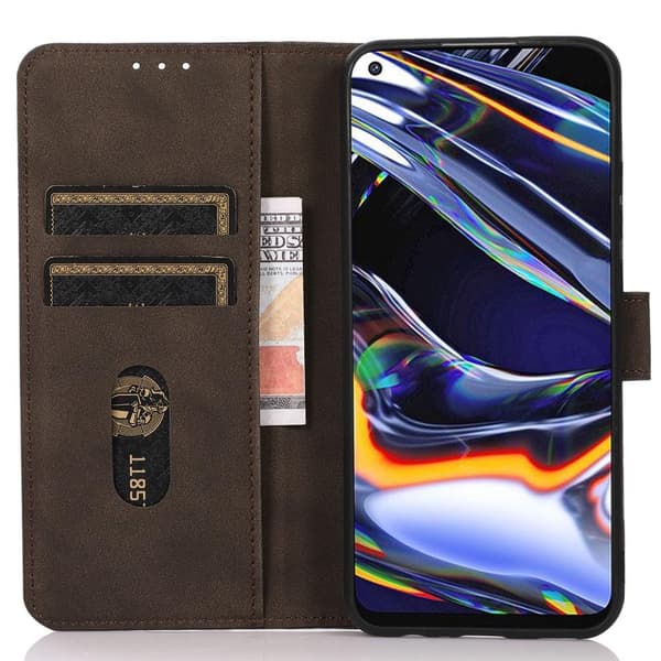 SKALO Motorola Moto G73 5G KHAZNEH Plånboksfodral i PU-Läder - Brun