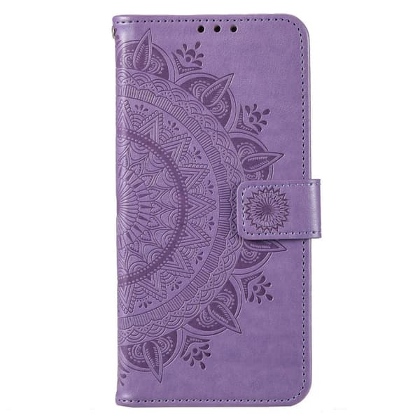 SKALO Motorola Moto G73 5G Mandala Flip Cover - Lilla