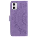Miniatyrbillede 5 af 5: SKALO Motorola Moto G73 5G Mandala Flip Cover - Lilla