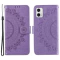 Miniatyrbillede 1 af 5: SKALO Motorola Moto G73 5G Mandala Flip Cover - Lilla