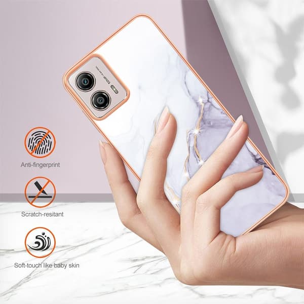 SKALO Motorola Moto G23 4G Marmori TPU kuori - #3