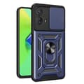 Miniatyrbild 1 av 8: SKALO Motorola Moto G53 5G Armor Hybrid Metallring Kameraslider - Blå
