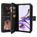 Miniatyrbild 3 av 7: SKALO Motorola Moto G23 4G Big Wallet 17-FACK Plånboksfodral - Svart