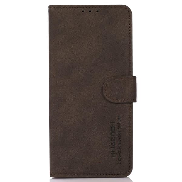 SKALO Motorola Moto G23 4G KHAZNEH Plånboksfodral i PU-Läder - Brun