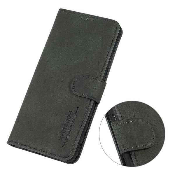 SKALO Motorola Moto G23 4G KHAZNEH Plånboksfodral i PU-Läder - Grön