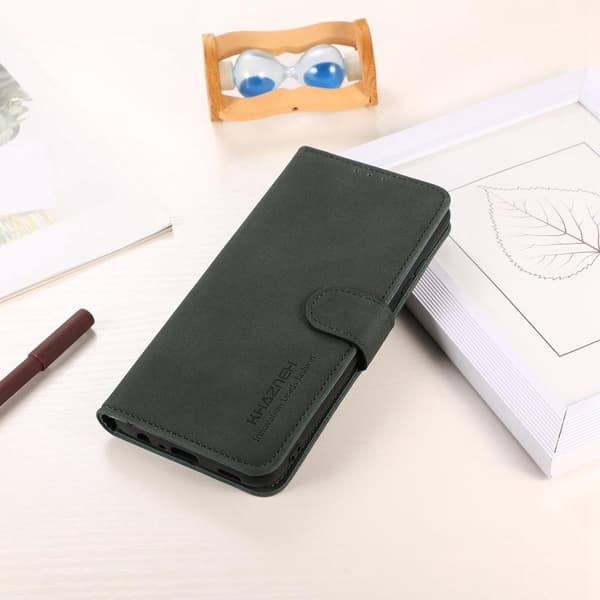 SKALO Motorola Moto G23 4G KHAZNEH Plånboksfodral i PU-Läder - Grön
