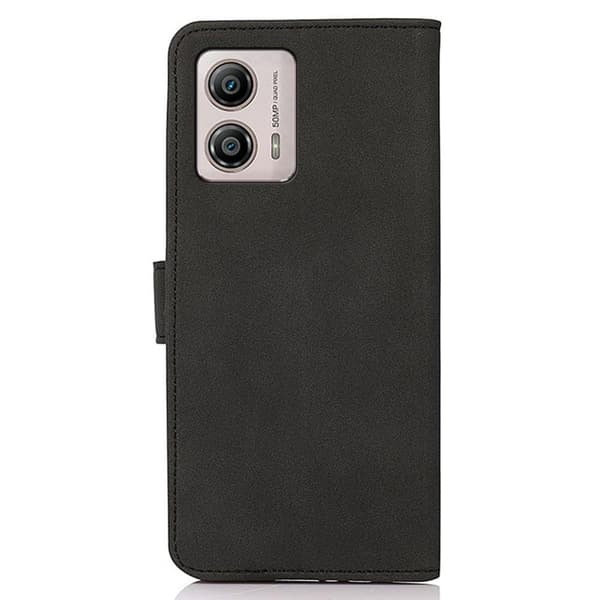 SKALO Motorola Moto G23 4G KHAZNEH Lompakkokotelo PU-nahasta - Musta