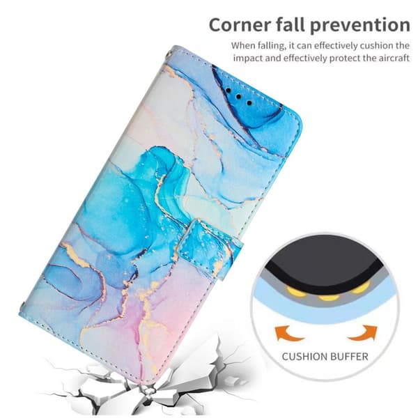 SKALO Motorola Moto G23 4G Marmori 3D Lompakkokotelo