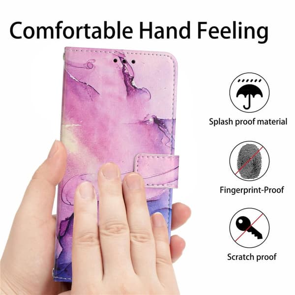 SKALO Motorola Moto G23 4G Marmor 3D Plånboksfodral