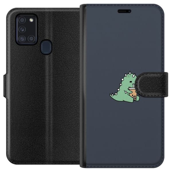 Samsung Galaxy A21s Plånboksfodral Dinosaurie