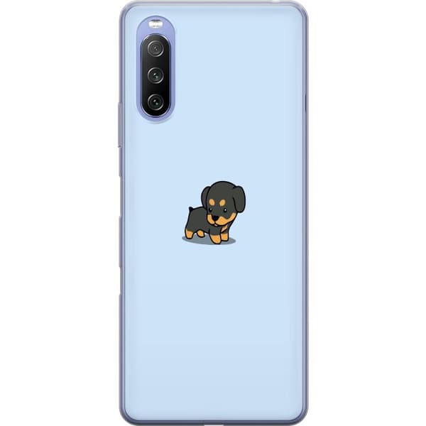 Sony Xperia 10 III Lite Läpinäkyvä kuori Puppy